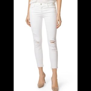J Brand Alana White Destruction Denim